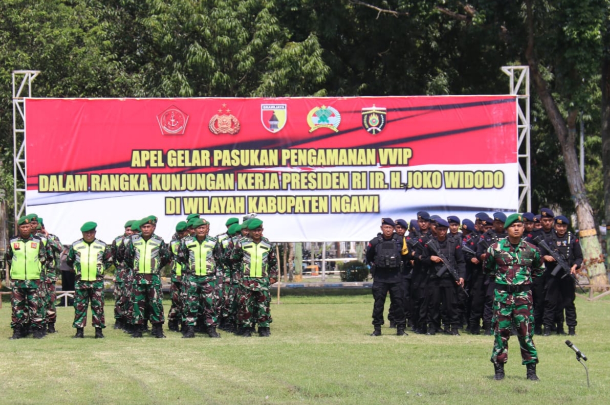 1500 Personel Disiapkan Jelang Kunker Presiden Joko Widodo di Ngawi, Jumat (10/3/2023)