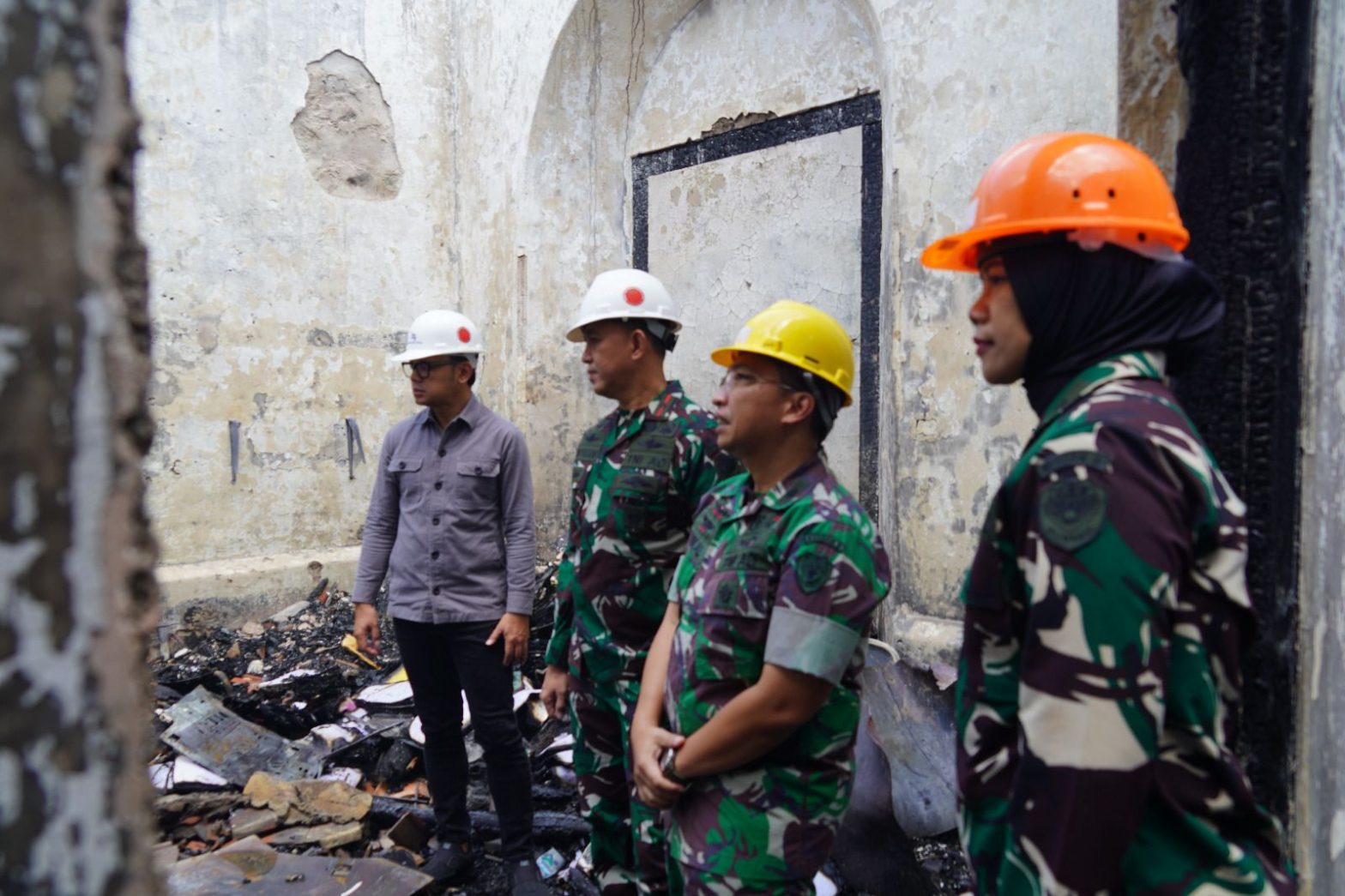 Brigjen TNI Rudy Saladin Meninjau RS Salak Pasca Kebakaran