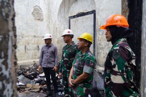 Brigjen TNI Rudy Saladin Meninjau RS Salak Pasca Kebakaran