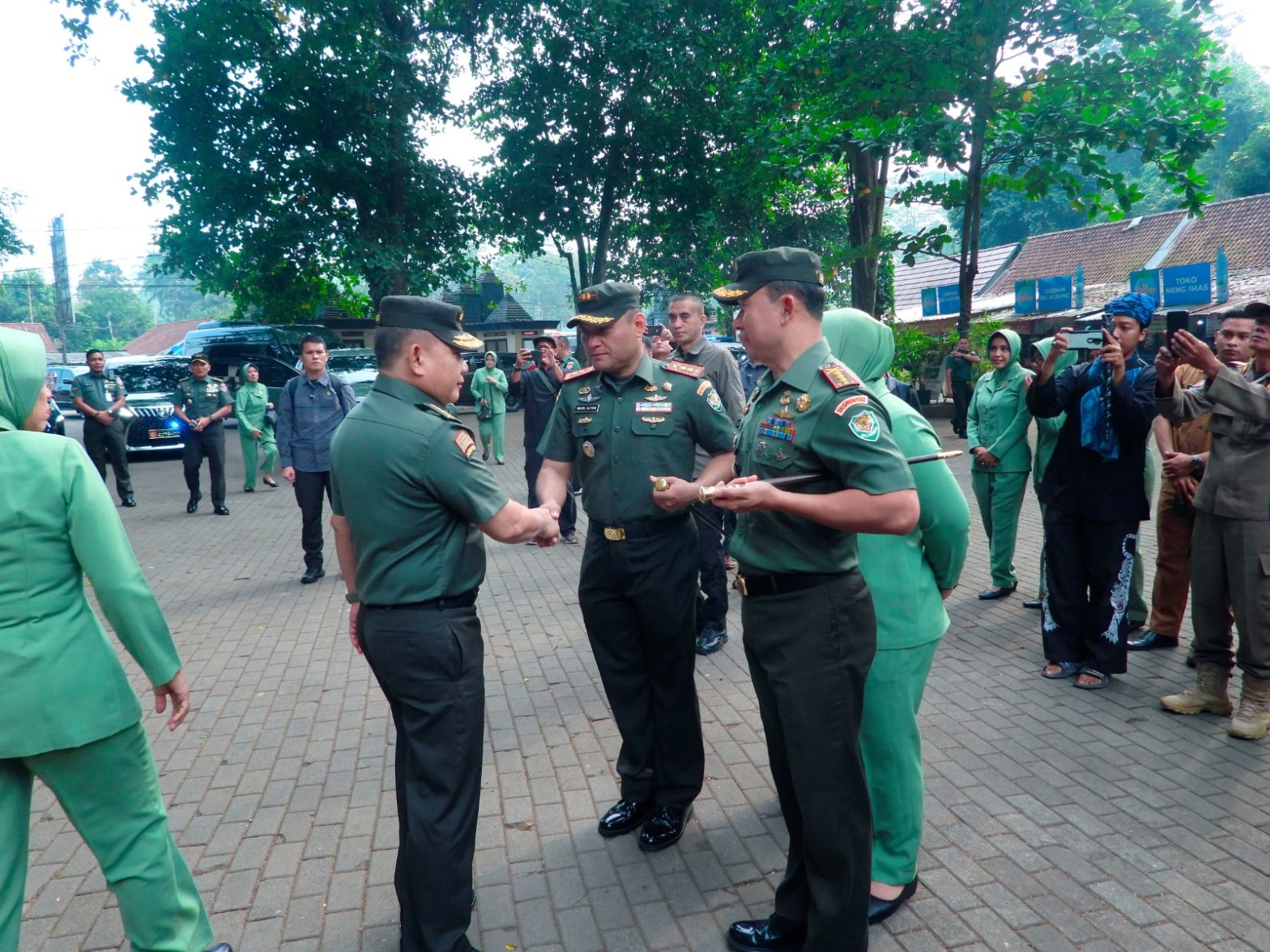 Dandim Ciamis Sambut Kunjungan Kasad Dudung di Situs Karangkamulyan