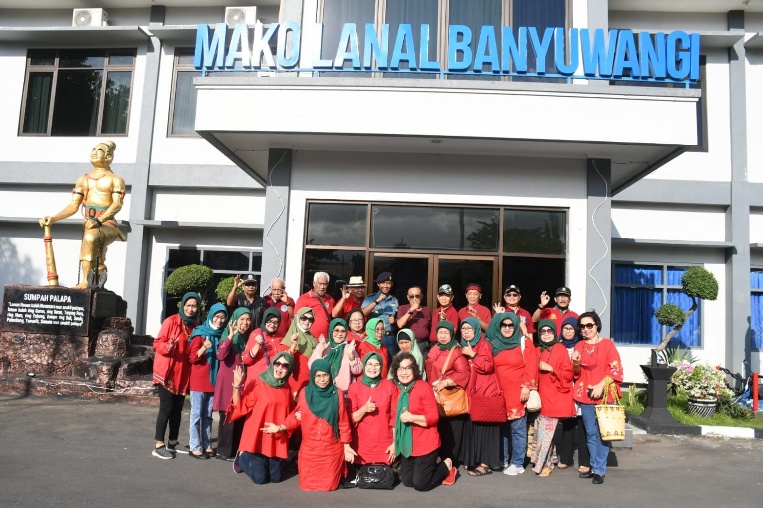 Danlanal Banyuwangi Terima Kunjungan Keluarga Besar PPAL Rayon Surabaya