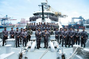 Kedatangan KRI REM-331 Disambut Kasal Muhammad Ali di Dermaga Kolinlamil, Jumat (3/3/2023)