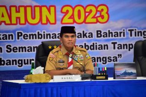 Kepala Staf Angkatan Laut (Kasal) Laksamana TNI Muhammad Ali memimpin Rapat Pimpinan (Rapim) Saka Bahari Nasional 2023 di Mabesal Jakarta Timur, Selasa (14/3/2023). Foto: Dispenal