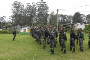 Kodiklatad Gelar Uji Terampil Perorangan di Perkebunan Teh Sukawana, Kamis (9/3/2023).