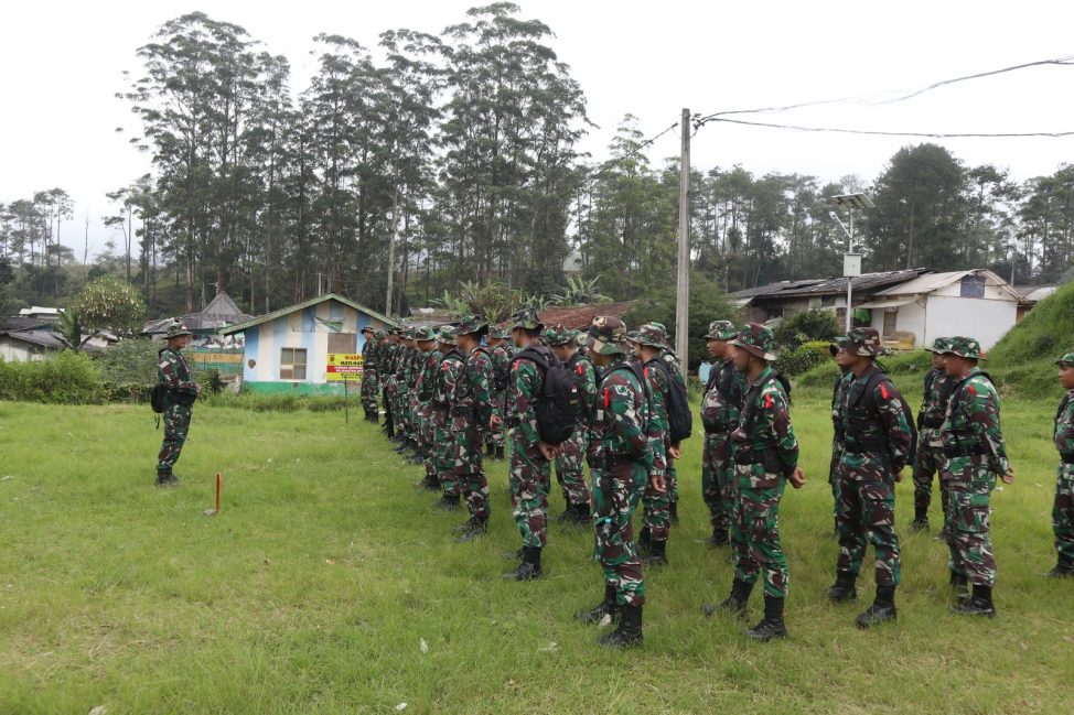 Kodiklatad Gelar Uji Terampil Perorangan di Perkebunan Teh Sukawana, Kamis (9/3/2023).