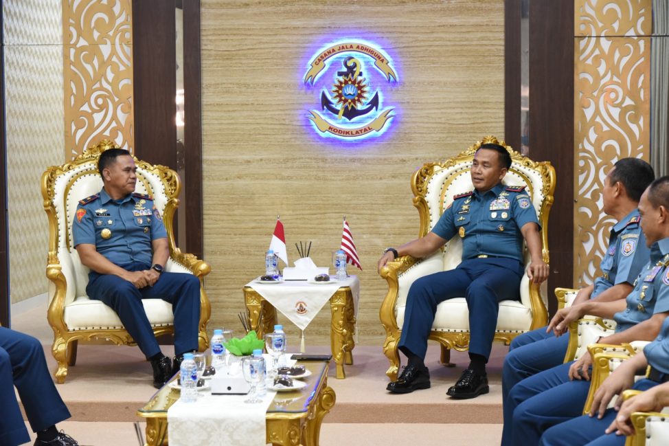 Komandan Kodiklatal Terima Kunjungan Komandan Pasukan Marinir 2, Selasa (7/3/2023)