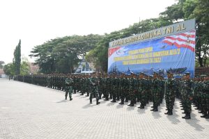 Komandan Puslatdiksarmil Resmi Tutup Pendidikan Pertama Tamtama, Rabu (29/3/2023). Foto:indomaritim.com/Kodiklatal