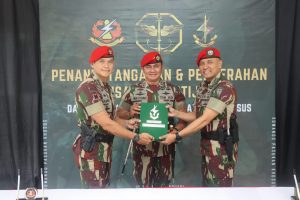 Letkol Inf Charles Aling Resmi Menjabat sebagai Dansat 81 Kopassus, Sabtu (25/2/2023)