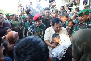 Menhan Prabowo Resmikan 11 Titik Mata Air untuk Masyarakat Sumbawa