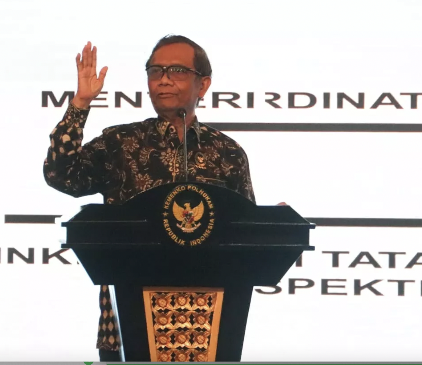 Menkopolhukam Mahfud MD