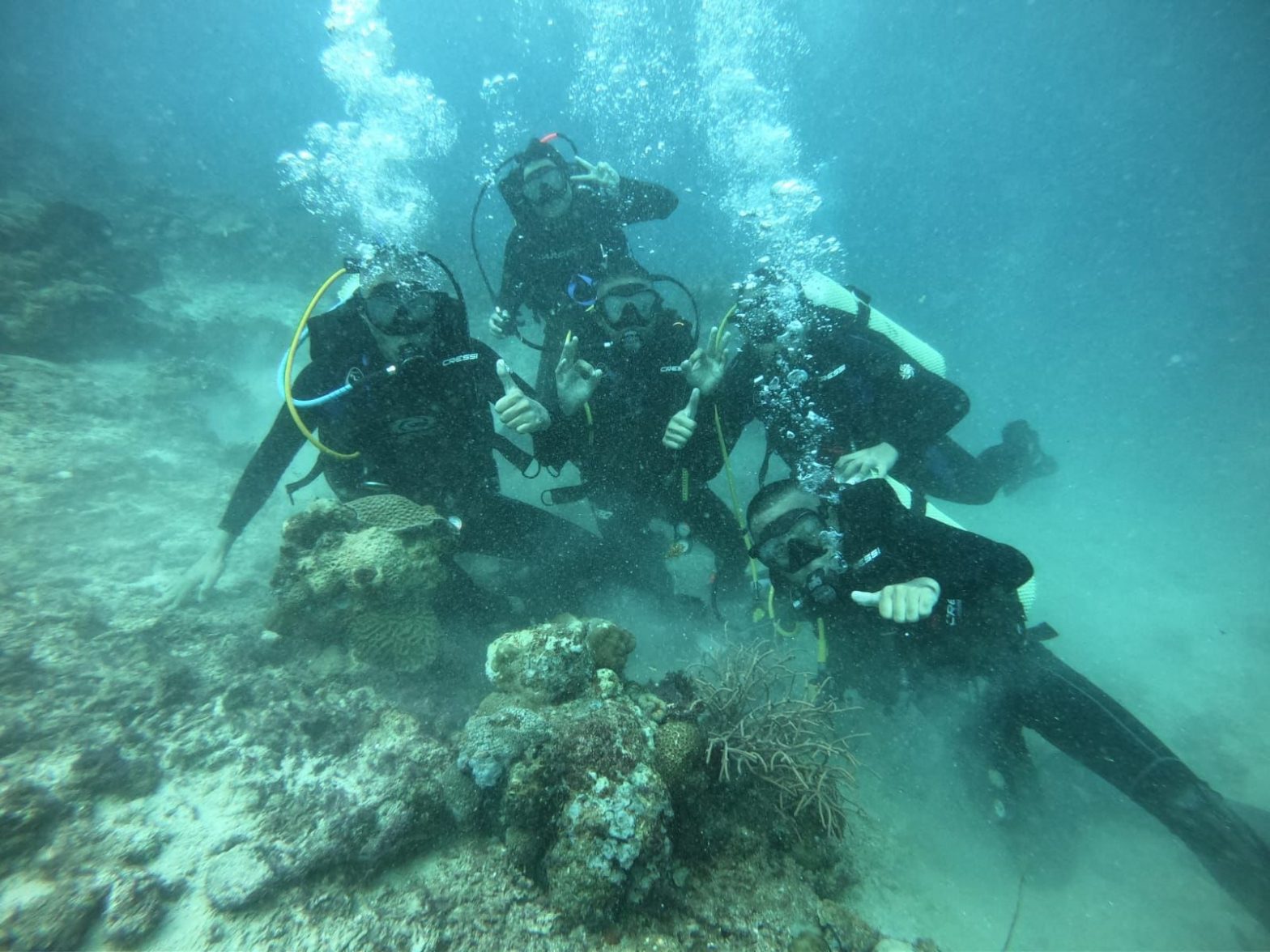 Penyelam Peserta MNEK 2023 NIikmati Keindahan Bawah Laut Pulau Samalona