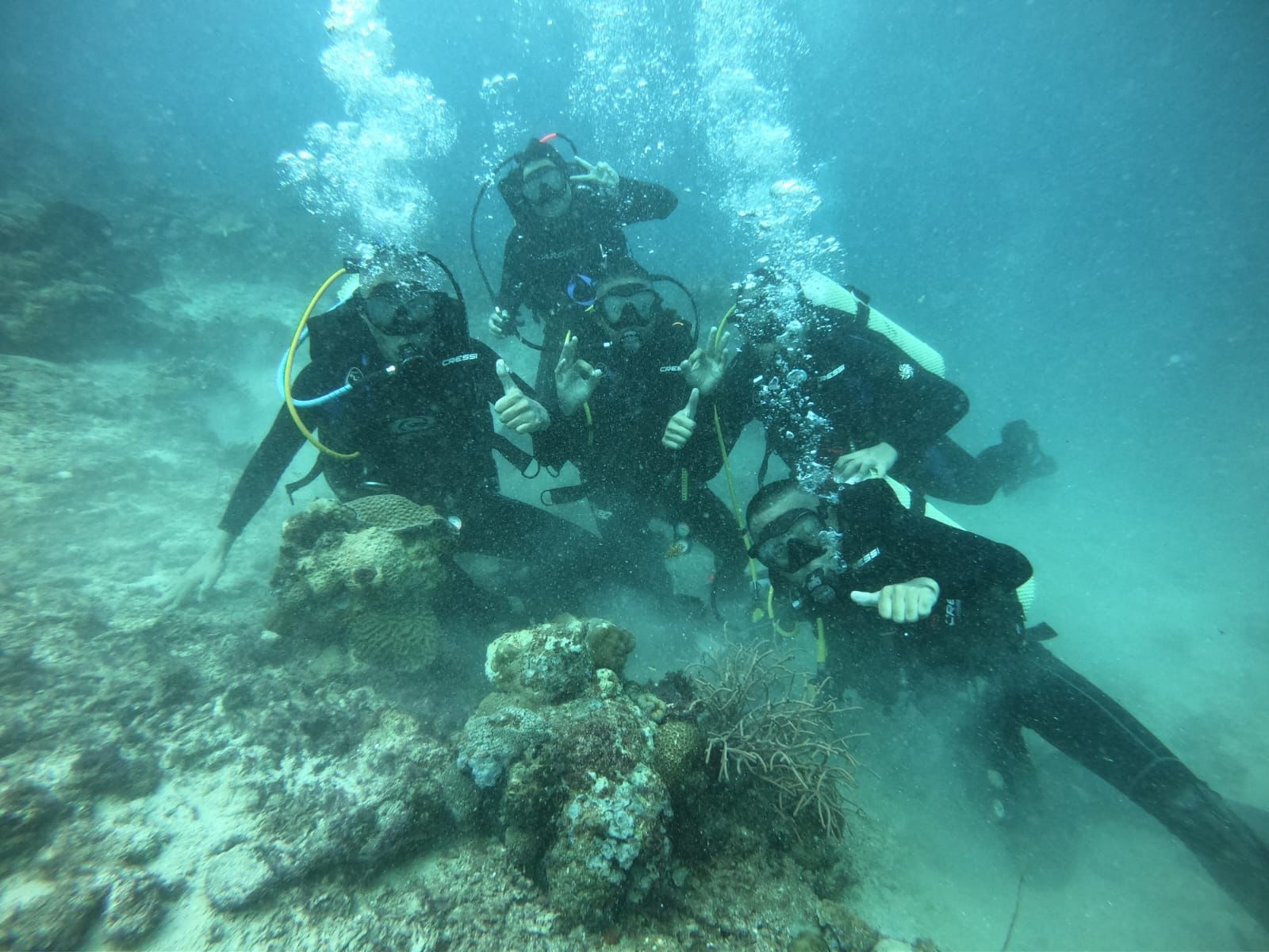 Penyelam Peserta MNEK 2023 NIikmati Keindahan Bawah Laut Pulau Samalona