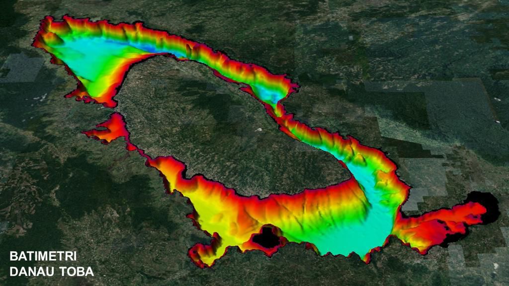 Pushidrosal Petakan Navigasi Pelayaran Danau Toba sebelum Perhelatan F1H2O, di Perairan Danau Toba.