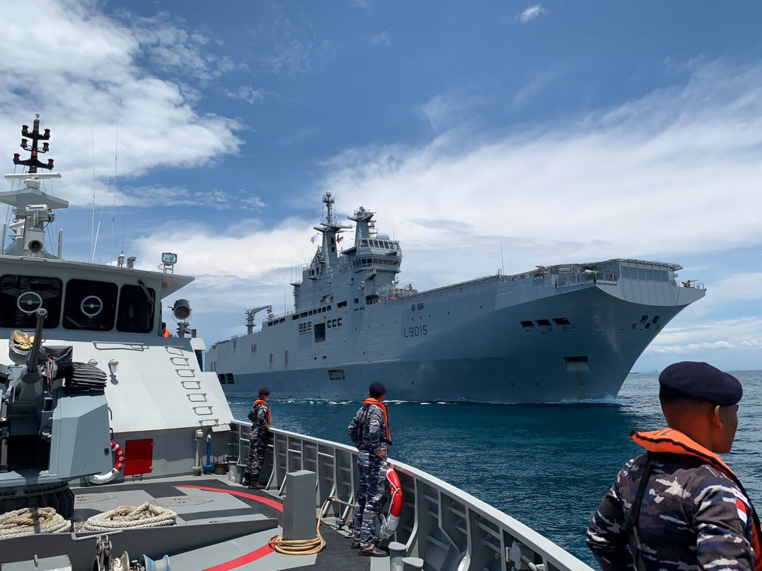 TNI AL Latihan dengan Angkatan Laut Prancis. Foto: indomaritim.com/TNI AL