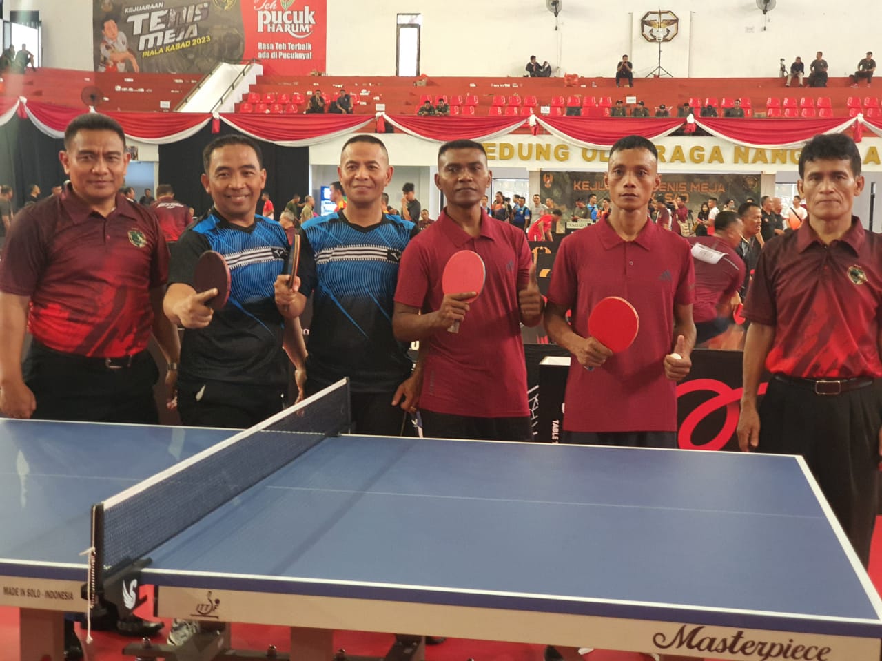 Tim Kodam I/BB Raih Kemenangan Perdana di Kejuaraan Tenis Meja Piala Kasad, Jumat (17/3/2023)