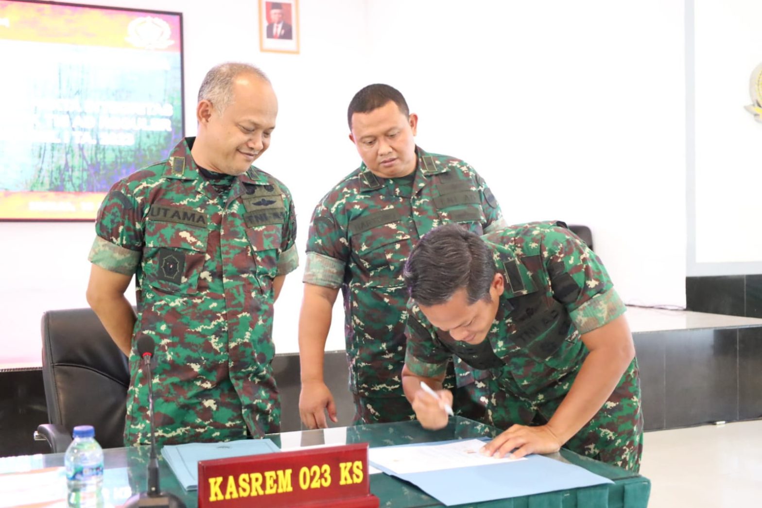 Komando Resor Militer 023 Tandatangani Pakta Integritas Penerimaan Calon Prajurit TNI AD, Jumat (10/3/2023)