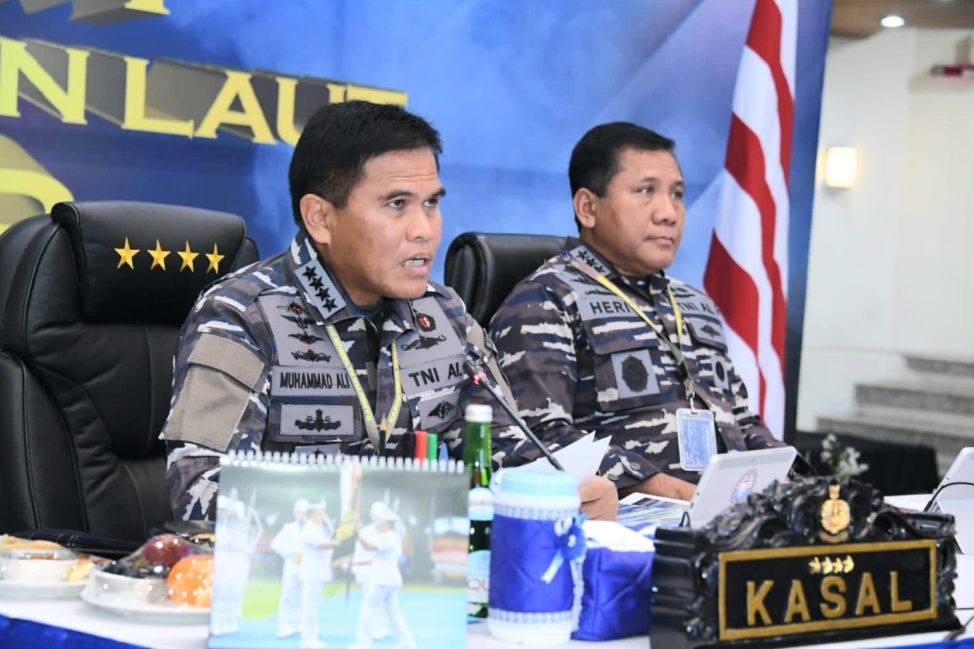 Kepala Staf TNI AL (Kasal) Laksamana TNI Muhammad Ali menyampaikan rencana pembentukan Komando Daerah Maritim (Kodamar). Foto: Dinas Penerangan TNI AL