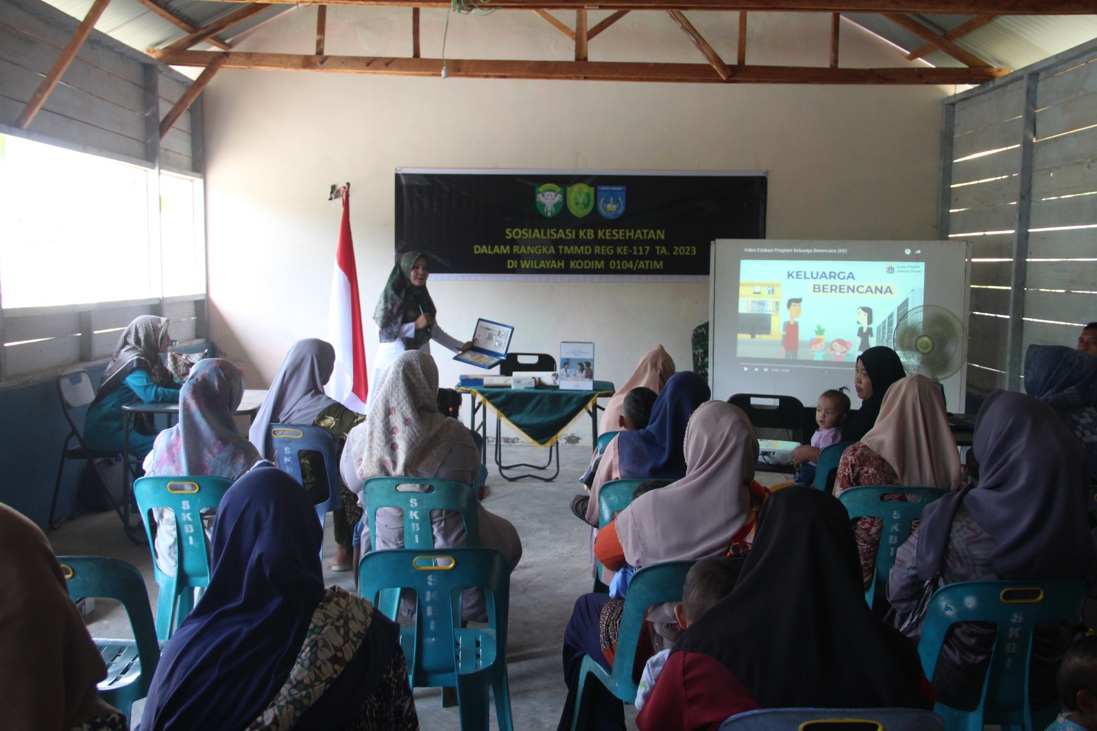 Satgas TMMD Gelar Sosialisasi Keluarga Berencana di Langsa