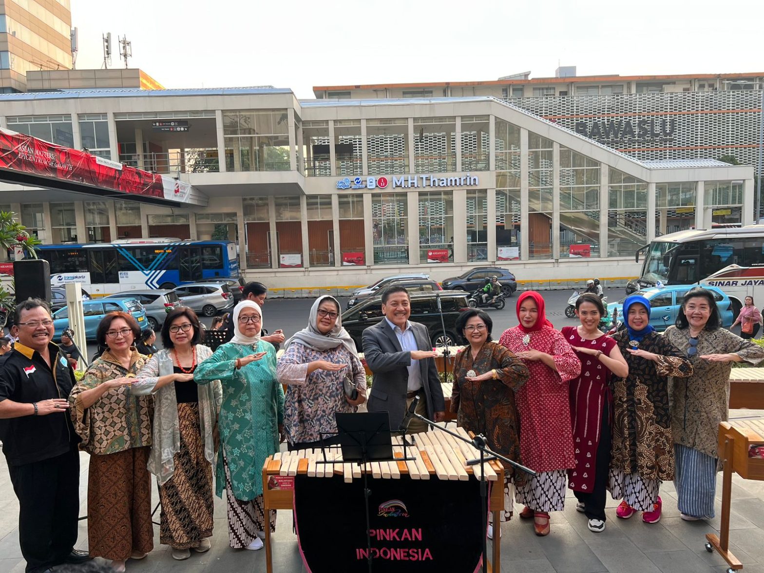 Pinkan Indonesia tampil di Sarinah, Rabu (26/7/2023)